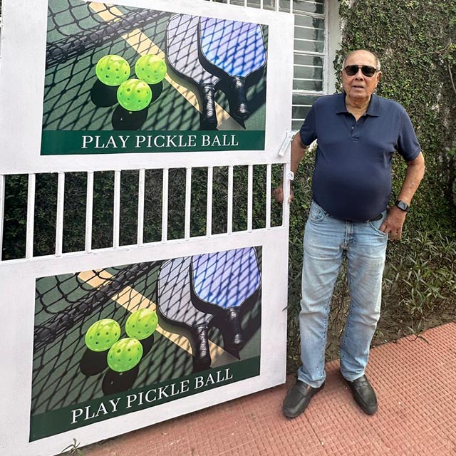 Pickleball sport player